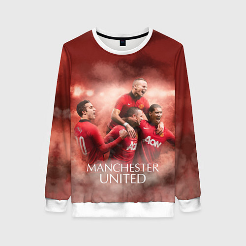 Женский свитшот Manchester United / 3D-Белый – фото 1