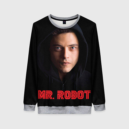 Женский свитшот Mr. Robot / 3D-Меланж – фото 1