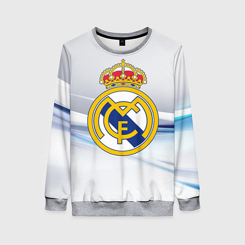 Женский свитшот Реал Мадрид / 3D-Меланж – фото 1