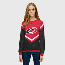 Свитшот женский NHL: Carolina Hurricanes, цвет: 3D-красный — фото 2