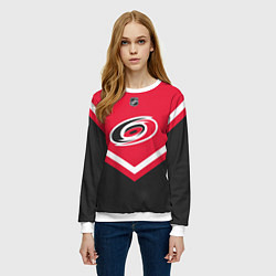 Свитшот женский NHL: Carolina Hurricanes, цвет: 3D-белый — фото 2
