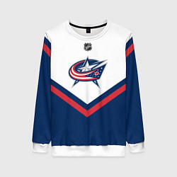 Свитшот женский NHL: Columbus Blue Jackets, цвет: 3D-белый