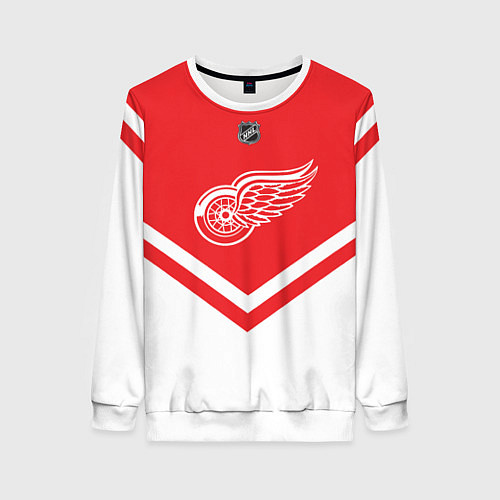 Женский свитшот NHL: Detroit Red Wings / 3D-Белый – фото 1