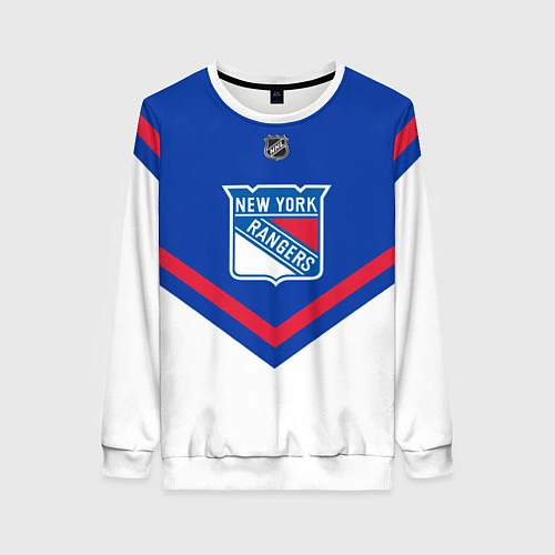 Женский свитшот NHL: New York Rangers / 3D-Белый – фото 1