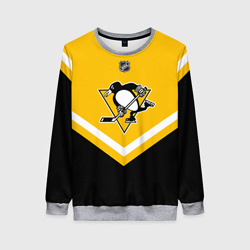 Женский свитшот NHL: Pittsburgh Penguins / 3D-Меланж – фото 1