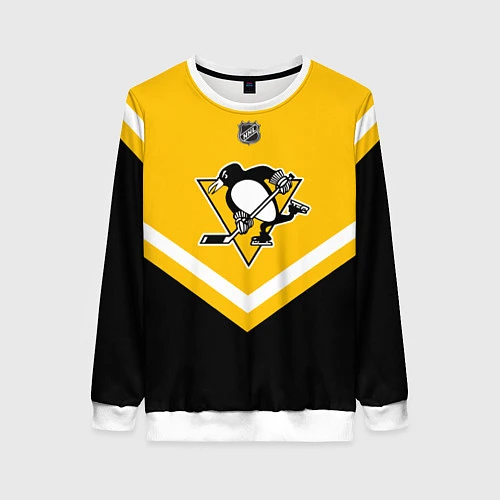 Женский свитшот NHL: Pittsburgh Penguins / 3D-Белый – фото 1