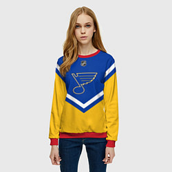 Свитшот женский NHL: St. Louis Blues, цвет: 3D-красный — фото 2