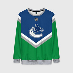 Свитшот женский NHL: Vancouver Canucks, цвет: 3D-меланж