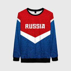 Свитшот женский Russia Team, цвет: 3D-черный