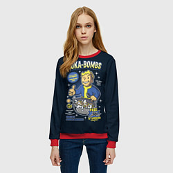 Свитшот женский Nuka Bombs, цвет: 3D-красный — фото 2