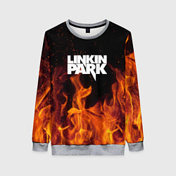 Свитшот женский Linkin Park: Hell Flame, цвет: 3D-меланж