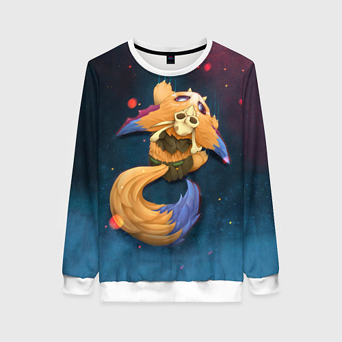 Женский свитшот Лис / 3D-Белый – фото 1