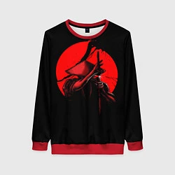 Свитшот женский Сила самурая, цвет: 3D-красный