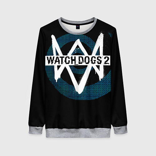 Женский свитшот Watch Dogs 2 / 3D-Меланж – фото 1