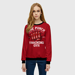 Свитшот женский One Punch Gym, цвет: 3D-черный — фото 2