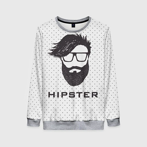 Женский свитшот Hipster / 3D-Меланж – фото 1