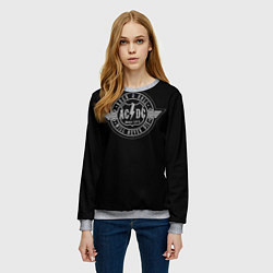 Свитшот женский AC/DC: Will never die, цвет: 3D-меланж — фото 2