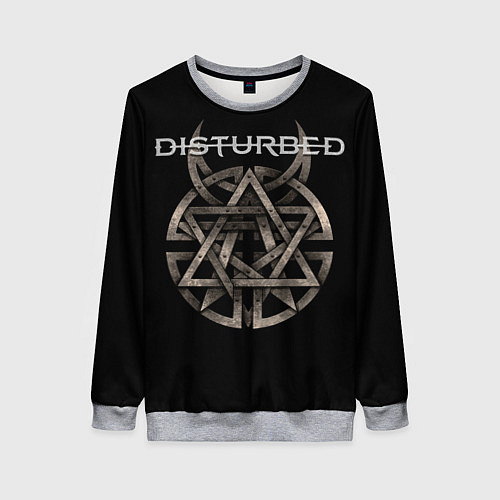 Женский свитшот Disturbed Logo / 3D-Меланж – фото 1