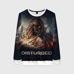 Свитшот женский Disturbed: Skull Mountain, цвет: 3D-белый