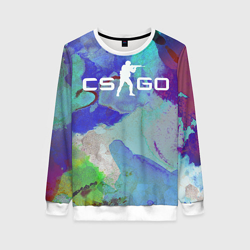 Женский свитшот CS:GO Surface Hardening / 3D-Белый – фото 1