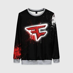 Свитшот женский FaZe Clan: Black collection, цвет: 3D-меланж