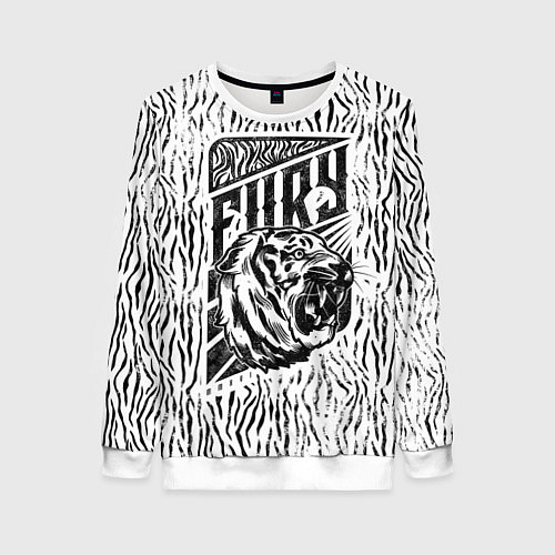 Женский свитшот Fury Tiger / 3D-Белый – фото 1