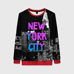 Свитшот женский Flur NYC, цвет: 3D-красный