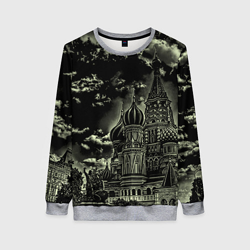 Женский свитшот Dark Kremlin / 3D-Меланж – фото 1