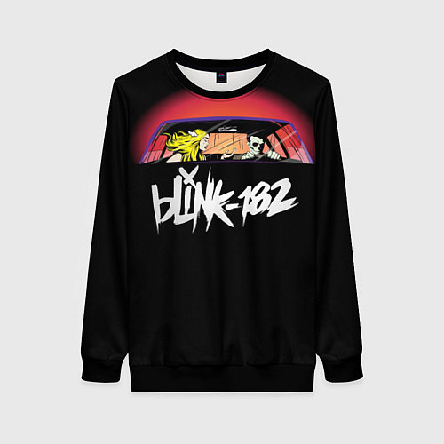 Женский свитшот Blink-182 / 3D-Черный – фото 1