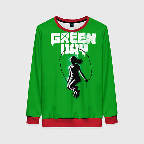 Женский свитшот Green Day: Girl / 3D-Красный – фото 1