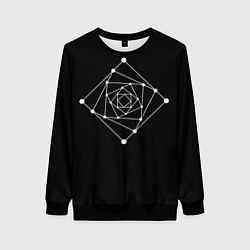 Свитшот женский Темная рекурсия, цвет: 3D-черный