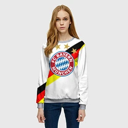 Свитшот женский FC Bayern: Germany, цвет: 3D-меланж — фото 2