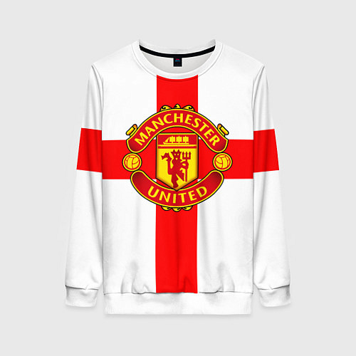 Женский свитшот Manchester Utd: England / 3D-Белый – фото 1