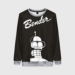 Свитшот женский Bender Retro, цвет: 3D-меланж