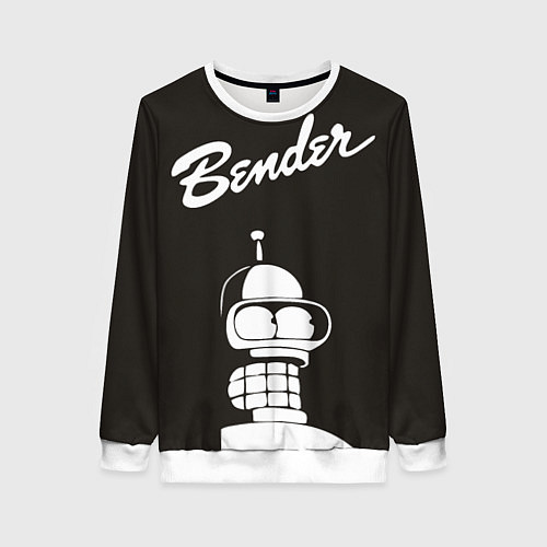 Женский свитшот Bender Retro / 3D-Белый – фото 1