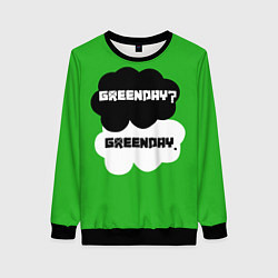 Женский свитшот Green Day Clouds