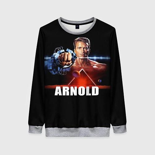 Женский свитшот Iron Arnold / 3D-Меланж – фото 1