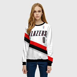 Свитшот женский Portland Trail Blazers 0, цвет: 3D-черный — фото 2