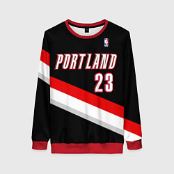 Свитшот женский Portland Trail Blazers 23, цвет: 3D-красный