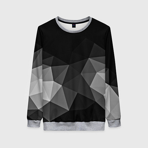 Женский свитшот Abstract gray / 3D-Меланж – фото 1