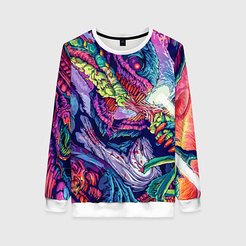 Женский свитшот Hyper Beast Style / 3D-Белый – фото 1