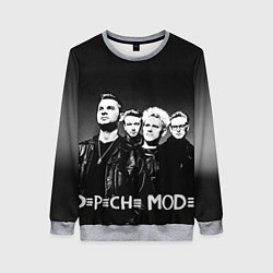 Свитшот женский Depeche Mode: mono, цвет: 3D-меланж