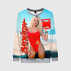 Свитшот женский Baywatch: Pamela Anderson, цвет: 3D-меланж