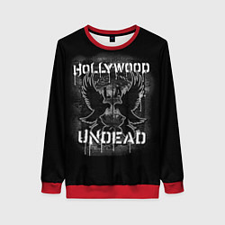 Свитшот женский Hollywood Undead: LA, цвет: 3D-красный