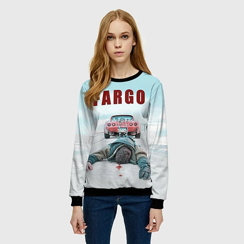 Женский свитшот Fargo Racing / 3D-Черный – фото 3