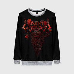 Свитшот женский Bullet For My Valentine, цвет: 3D-меланж