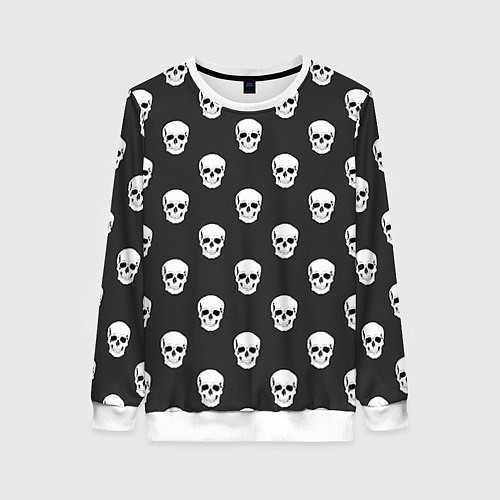 Женский свитшот BFMV: Skulls / 3D-Белый – фото 1