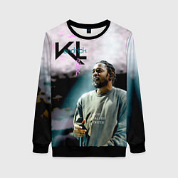 Свитшот женский KL: Kendrick Lamar, цвет: 3D-черный