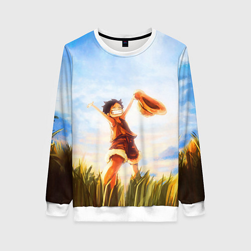 Женский свитшот Ван-Пис / 3D-Белый – фото 1