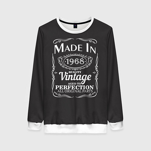 Женский свитшот Сделано в 1968 / 3D-Белый – фото 1